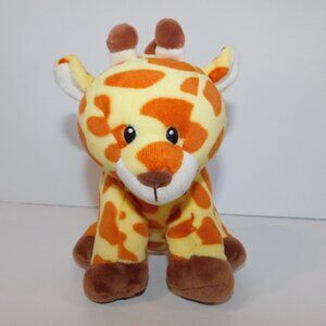 2017 TY Baby Gracie Giraffe Yellow Brown 6.5" Plush Stuffed Toy Sewn eyes